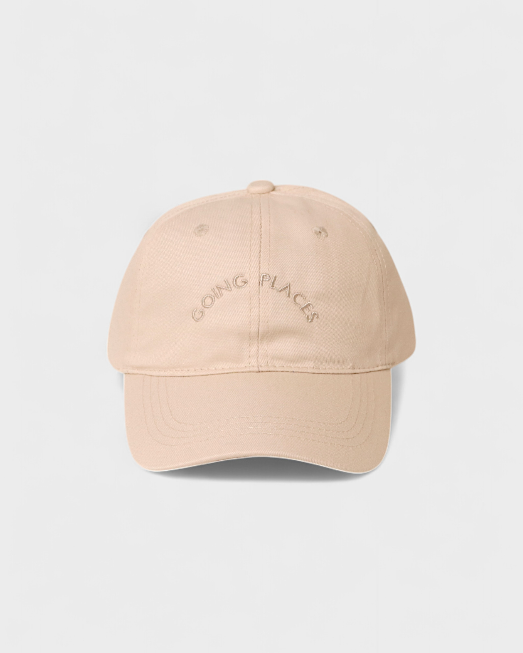 Places Personalised Hat with embroidered text, 100% washed cotton, classic baseball fit.