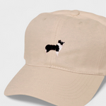 Border Collie personalised hat with embroidered dog design on front.