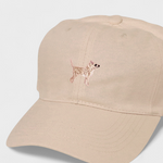 Chihuahua personalised hat with embroidered design and customisable back.