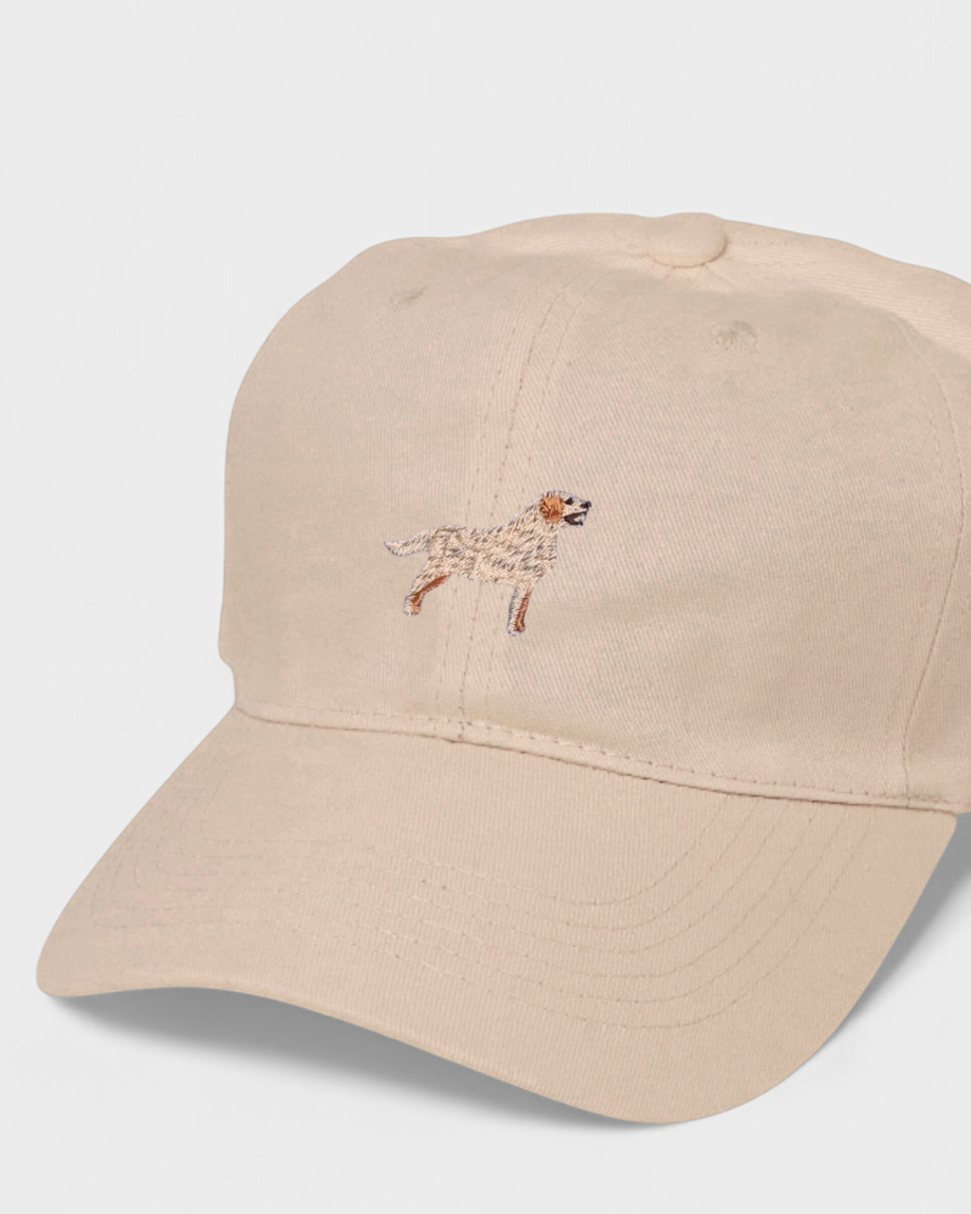 Golden Retriever Personalised Hat with embroidered design, classic baseball fit.
