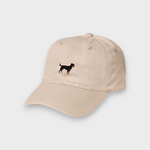 Bengal Personalised Hat beige baseball cap with embroidered Rottweiler design on front and custom embroidery option on back