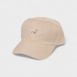 Dalmatian personalised hat with hand-drawn embroidery and custom text option.