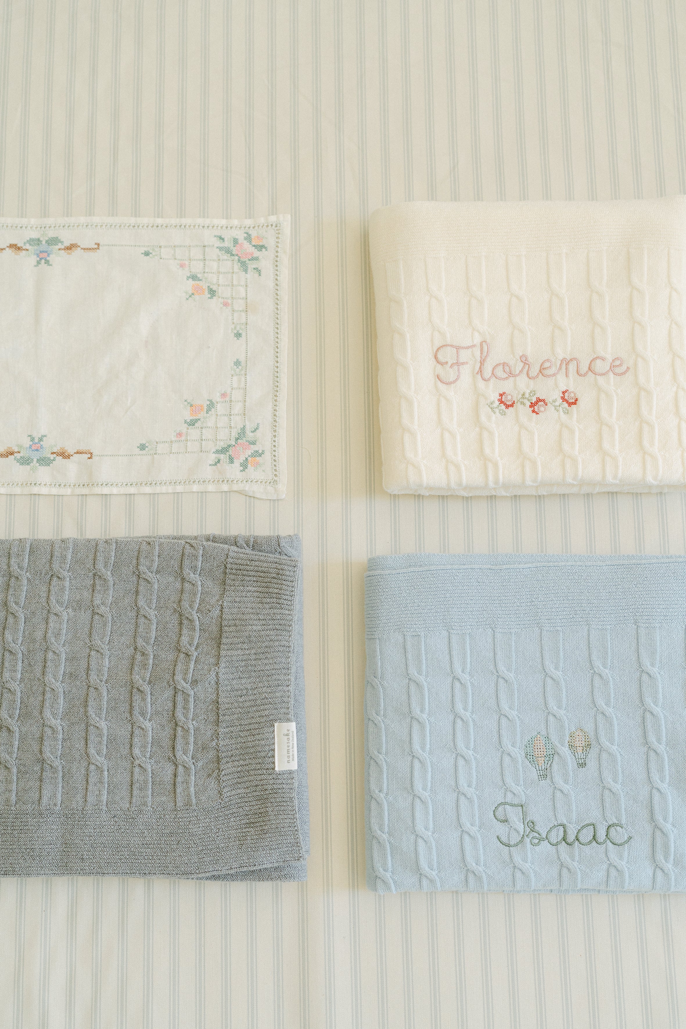 Namesake Accessory Personalised Merino Baby Blankets NZ | Custom Embroidered | Namesake ...