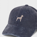 Dalmatian personalised hat with hand-drawn embroidered design, classic baseball fit.