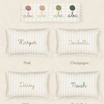 Botanical Linen Cushion - Namesake Embroidery Studio