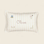 Botanical Linen Cushion - Namesake Embroidery Studio