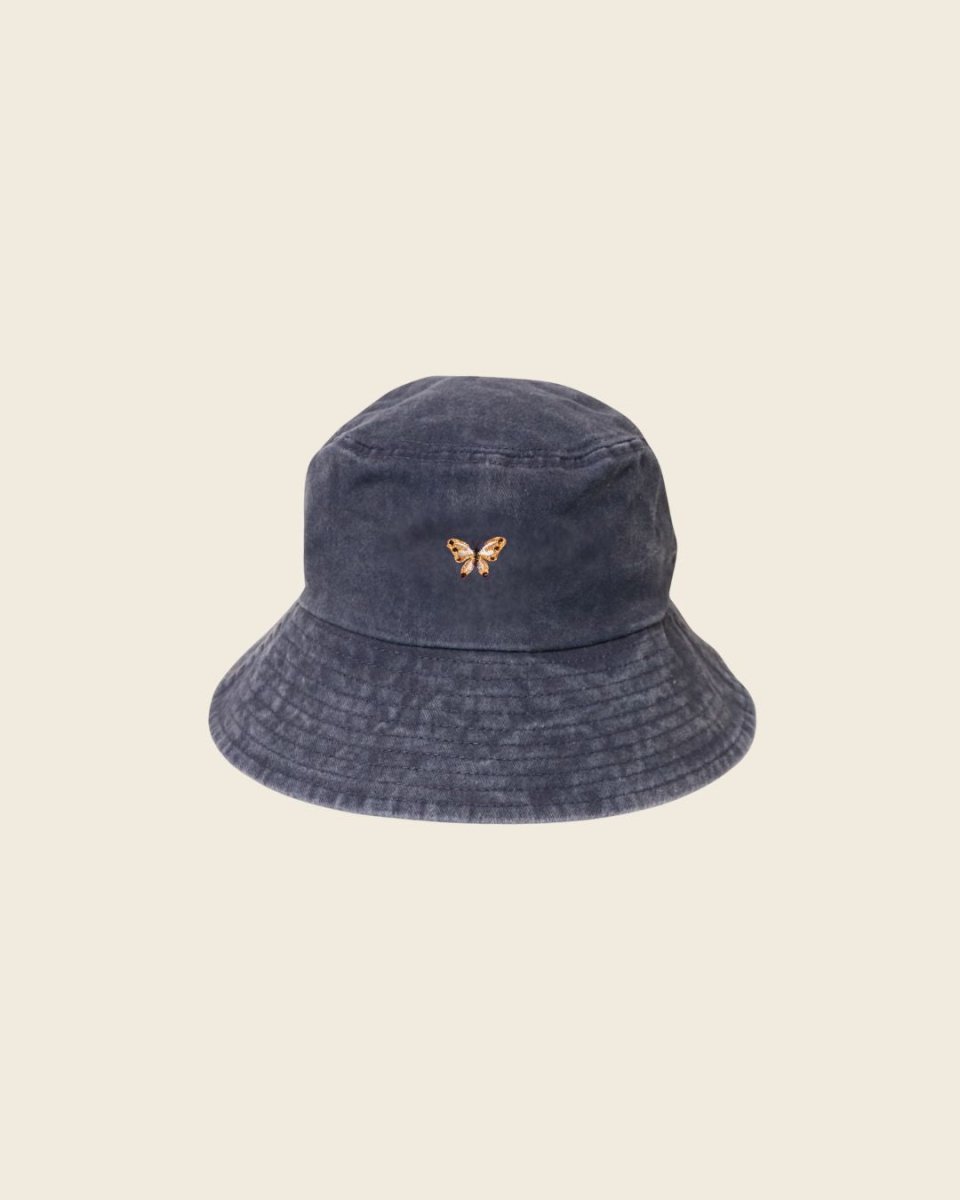 Butterfly Personalised Bucket Hat - Namesake Embroidery Studio