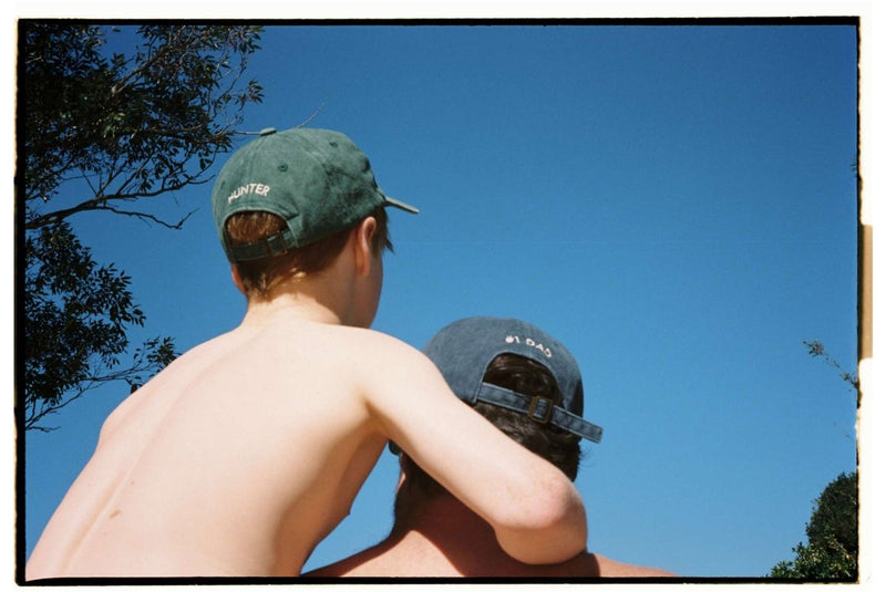 Hat care — embroidered cap on surface
