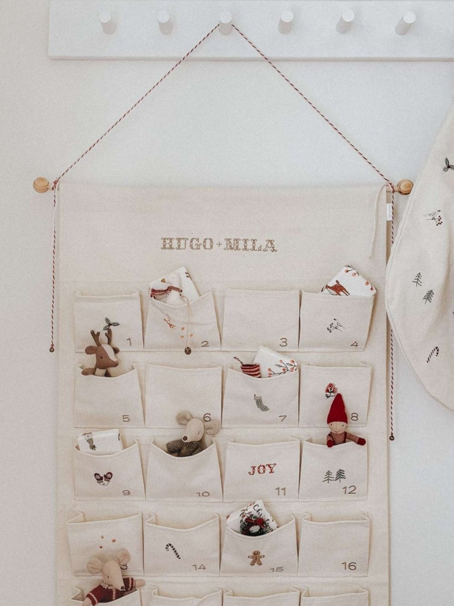 Embroidered Advent Calendar - Namesake Embroidery Studio