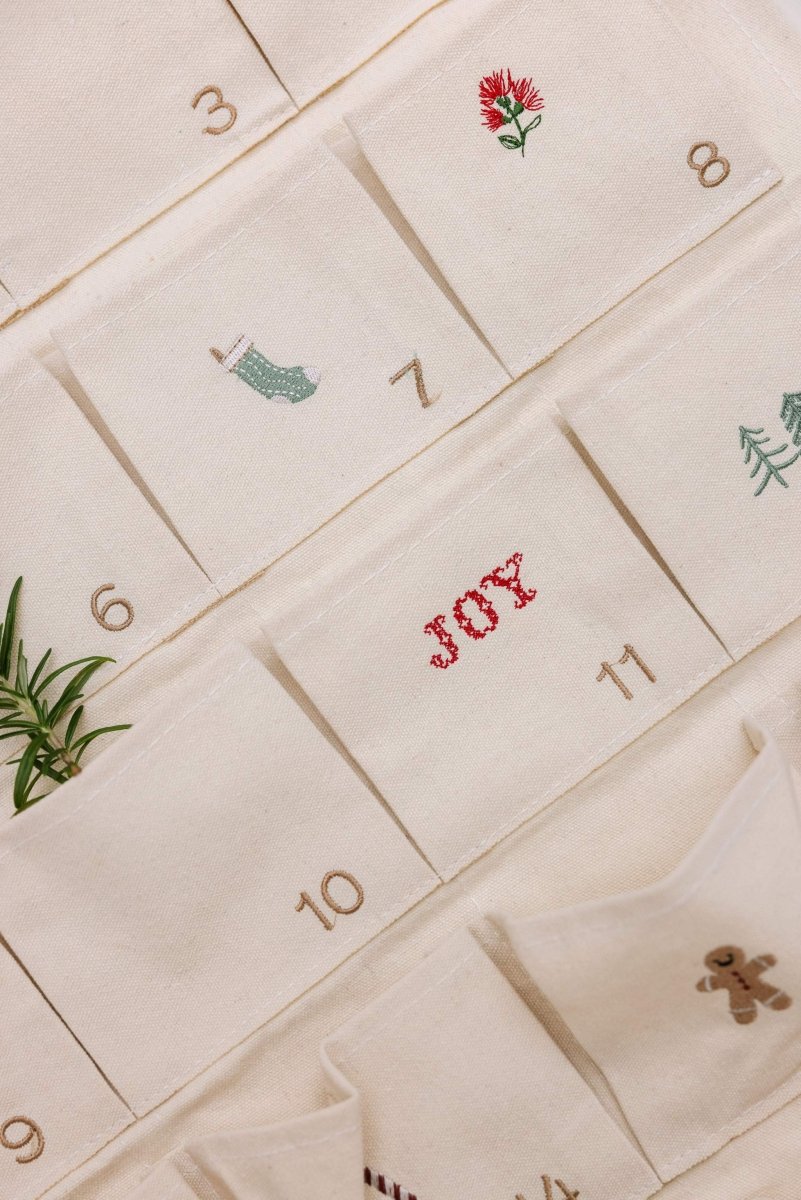 Embroidered Advent Calendar - Namesake Embroidery Studio