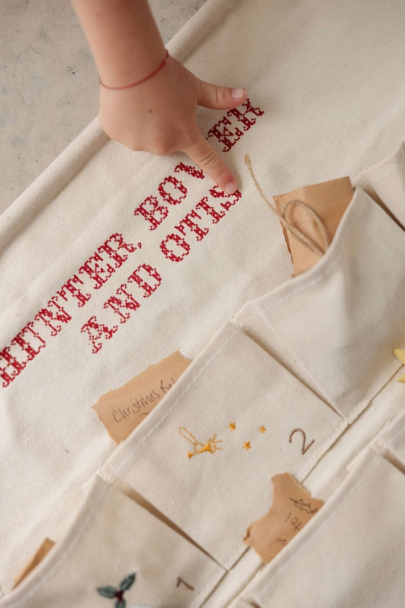Embroidered Advent Calendar - Namesake Embroidery Studio
