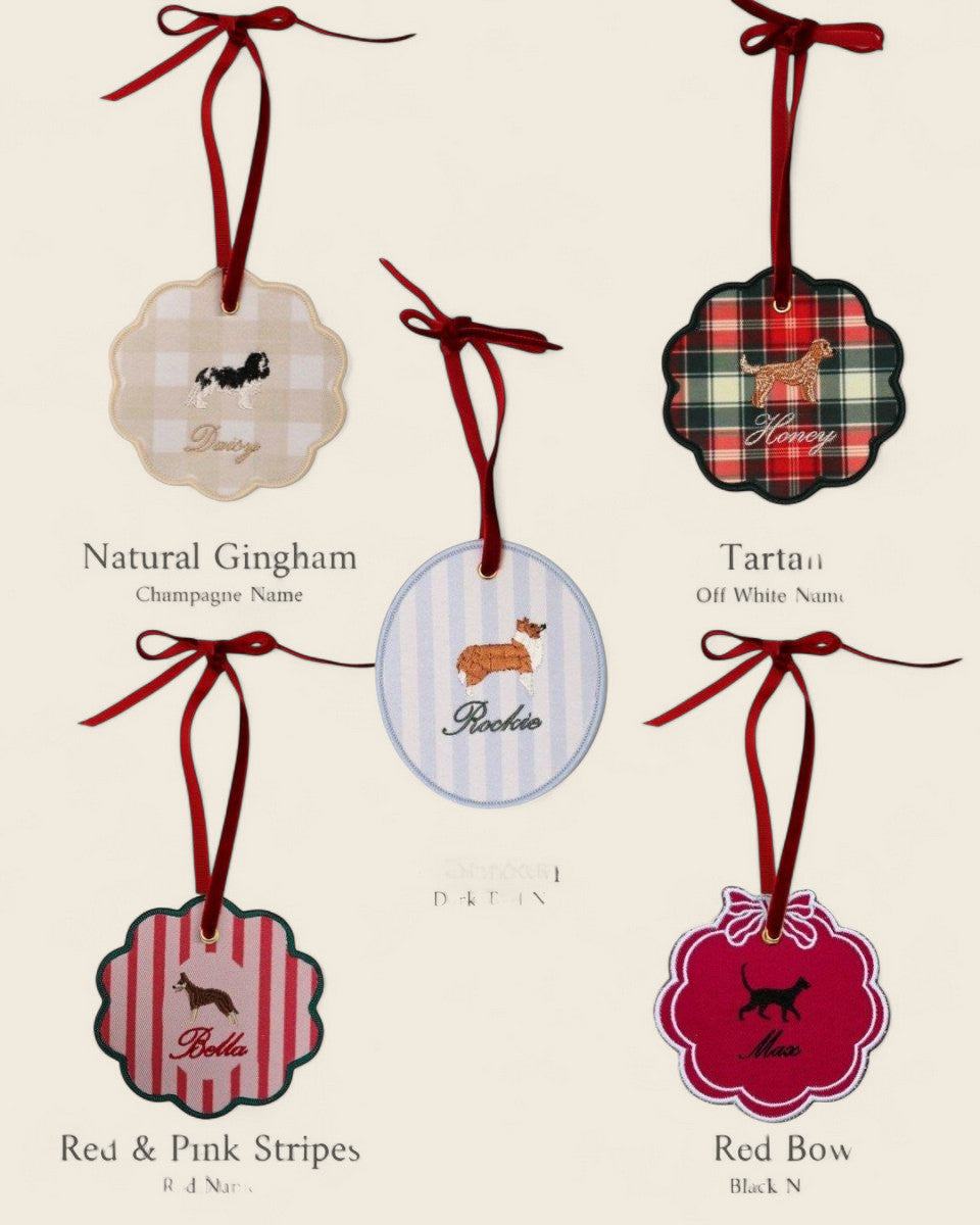 Initials Ornament - Namesake Embroidery Studio