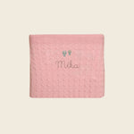 Merino Baby Blanket - Balloons Design - Namesake Embroidery Studio