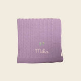 Merino Baby Blanket - Balloons Design - Namesake Embroidery Studio