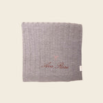 Merino Baby Blanket - Bow Design - Namesake Embroidery Studio