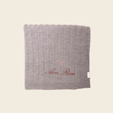 Merino Baby Blanket - Bow Design - Namesake Embroidery Studio