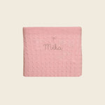 Merino Baby Blanket - Bow Design - Namesake Embroidery Studio