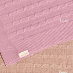 Merino Baby Blanket - Moon & Stars Design - Namesake Embroidery Studio