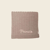 Merino Baby Blanket - Name Only - Namesake Embroidery Studio