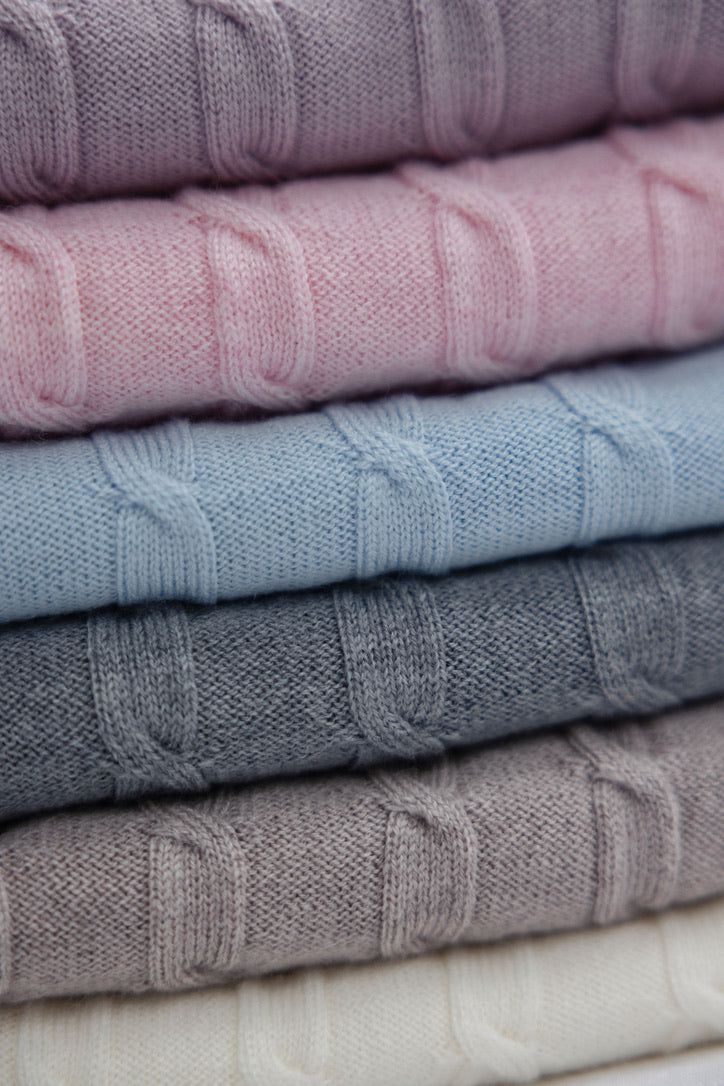 Merino Baby Blanket - Name Only - Namesake Embroidery Studio