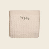 Merino Baby Blanket - Name Only - Namesake Embroidery Studio