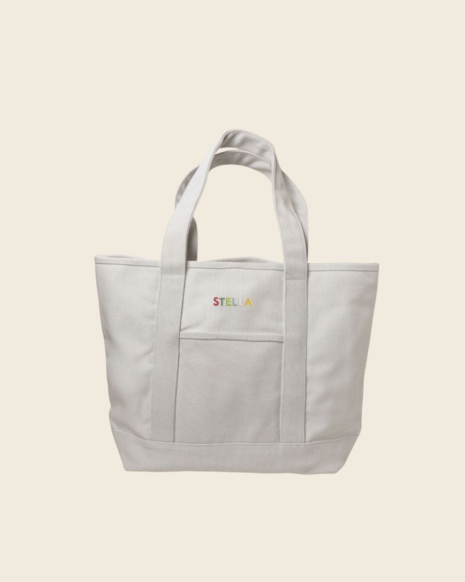 Multi Colour Name Tote Bag - Namesake Embroidery Studio