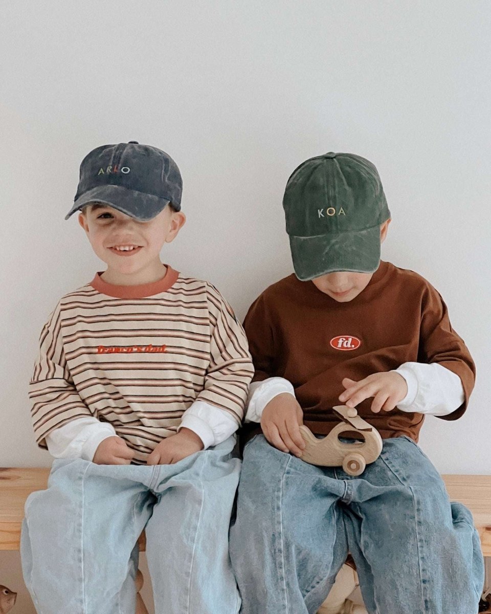 Multi - Colour Text Cap - Namesake Embroidery Studio