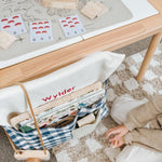 Personalised Chair Bag - Blue Gingham - Namesake Embroidery Studio