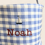 Personalised Easter Bucket - Sailboat - Namesake Embroidery Studio