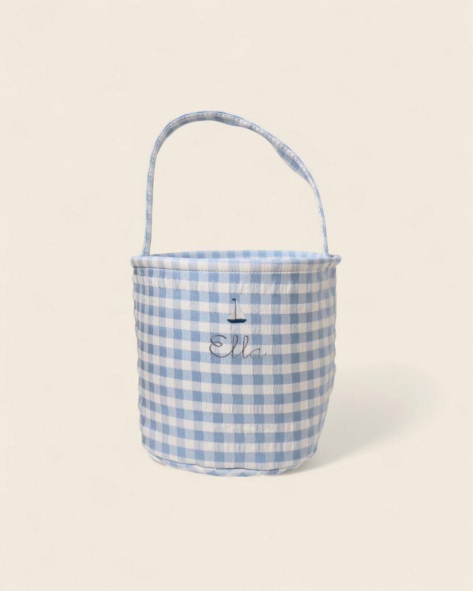 Personalised Easter Bucket - Sailboat - Namesake Embroidery Studio
