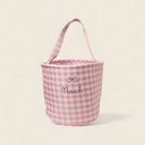 Personalised Storage Bucket - Bow - Namesake Embroidery Studio