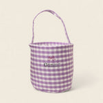 Personalised Storage Bucket - Bow - Namesake Embroidery Studio