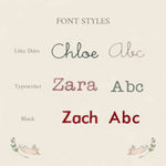 Personalised Storage Bucket - Bunny and Carrots - Namesake Embroidery Studio