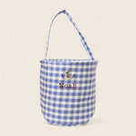 Personalised Storage Bucket - Bunny and Carrots - Namesake Embroidery Studio