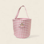 Personalised Storage Bucket - Bunny and Carrots - Namesake Embroidery Studio