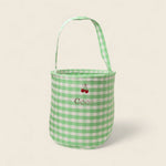 Personalised Storage Bucket - Cherries - Namesake Embroidery Studio