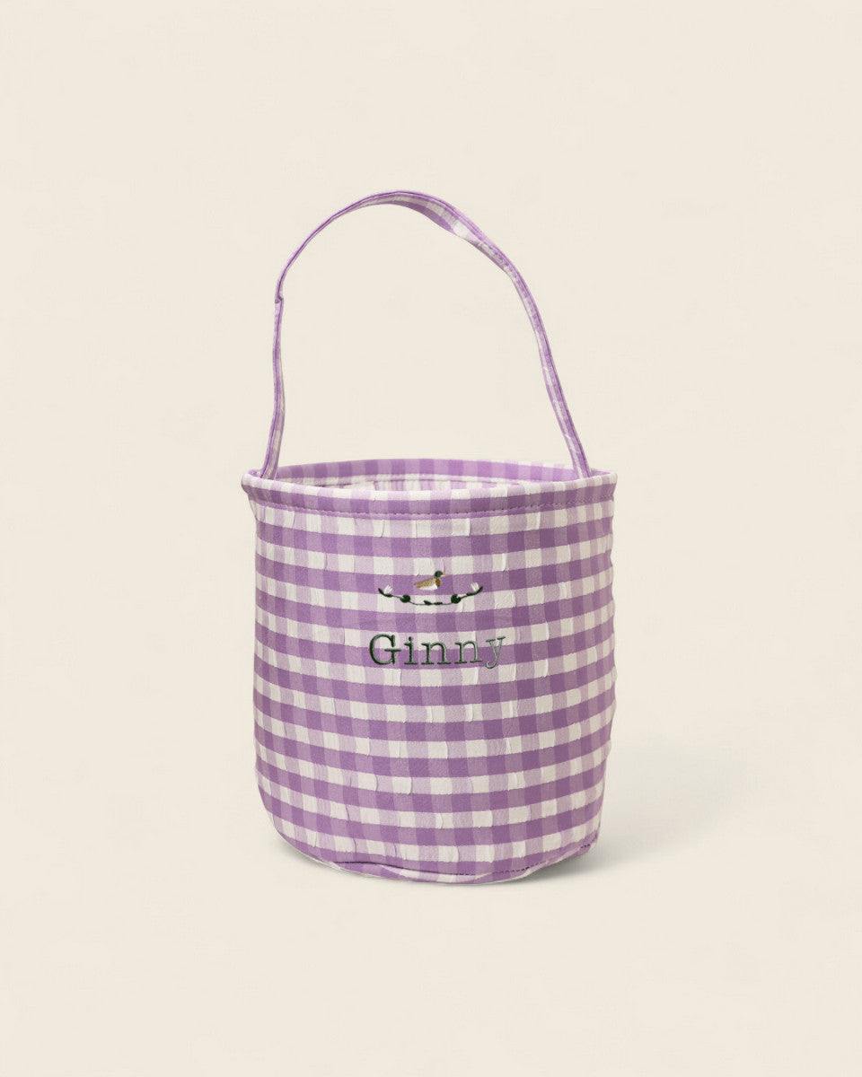 Personalised Storage Bucket - Ducks - Namesake Embroidery Studio