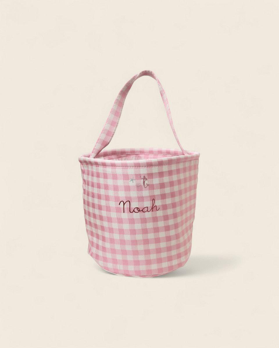 Personalised Storage Bucket - Mermaid - Namesake Embroidery Studio