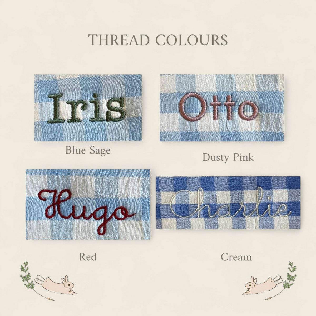 Personalised Storage Bucket - Picnic Boat - Namesake Embroidery Studio