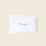 Pillowcase - Pink Scalloped Edge - Namesake Embroidery Studio