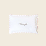 Pillowcase - Pink Scalloped Edge - Namesake Embroidery Studio