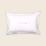 Pillowcase - Sage Scalloped Edge - Namesake Embroidery Studio