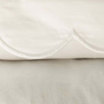 Pillowcase - White Scalloped Edge - Namesake Embroidery Studio