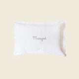 Pillowcase - White Scalloped Edge - Namesake Embroidery Studio