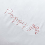 Pillowcase - White Scalloped Edge - Namesake Embroidery Studio