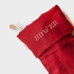 Plain Linen Stocking - Namesake Embroidery Studio