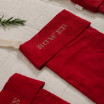 Plain Linen Stocking - Namesake Embroidery Studio