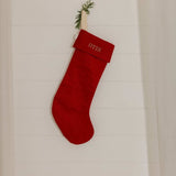 Plain Linen Stocking - Namesake Embroidery Studio