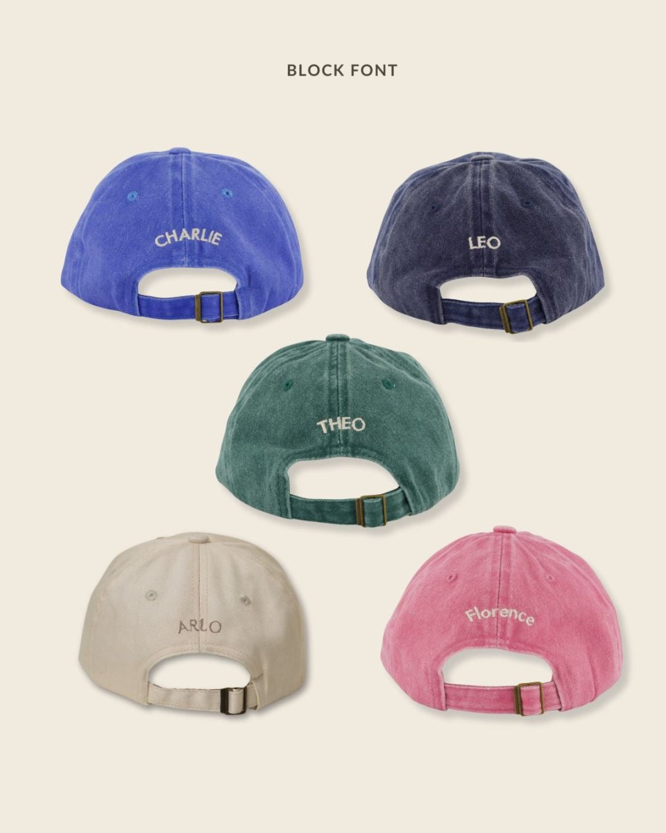 Tortoiseshell Cat Personalised Cap - Namesake Embroidery Studio