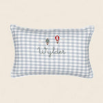 Up And Away Linen Cushion - Namesake Embroidery Studio